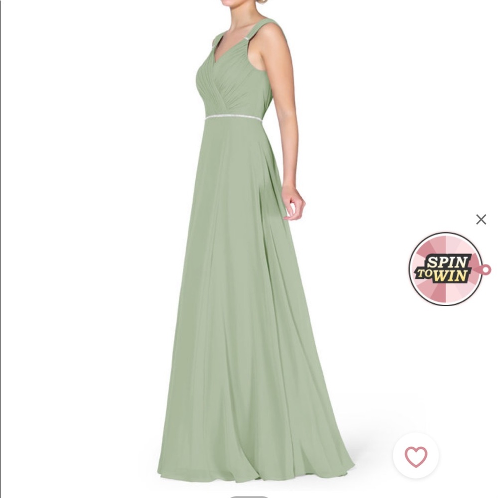 Azazie Iris Dusty Sage Bridesmaids Dress